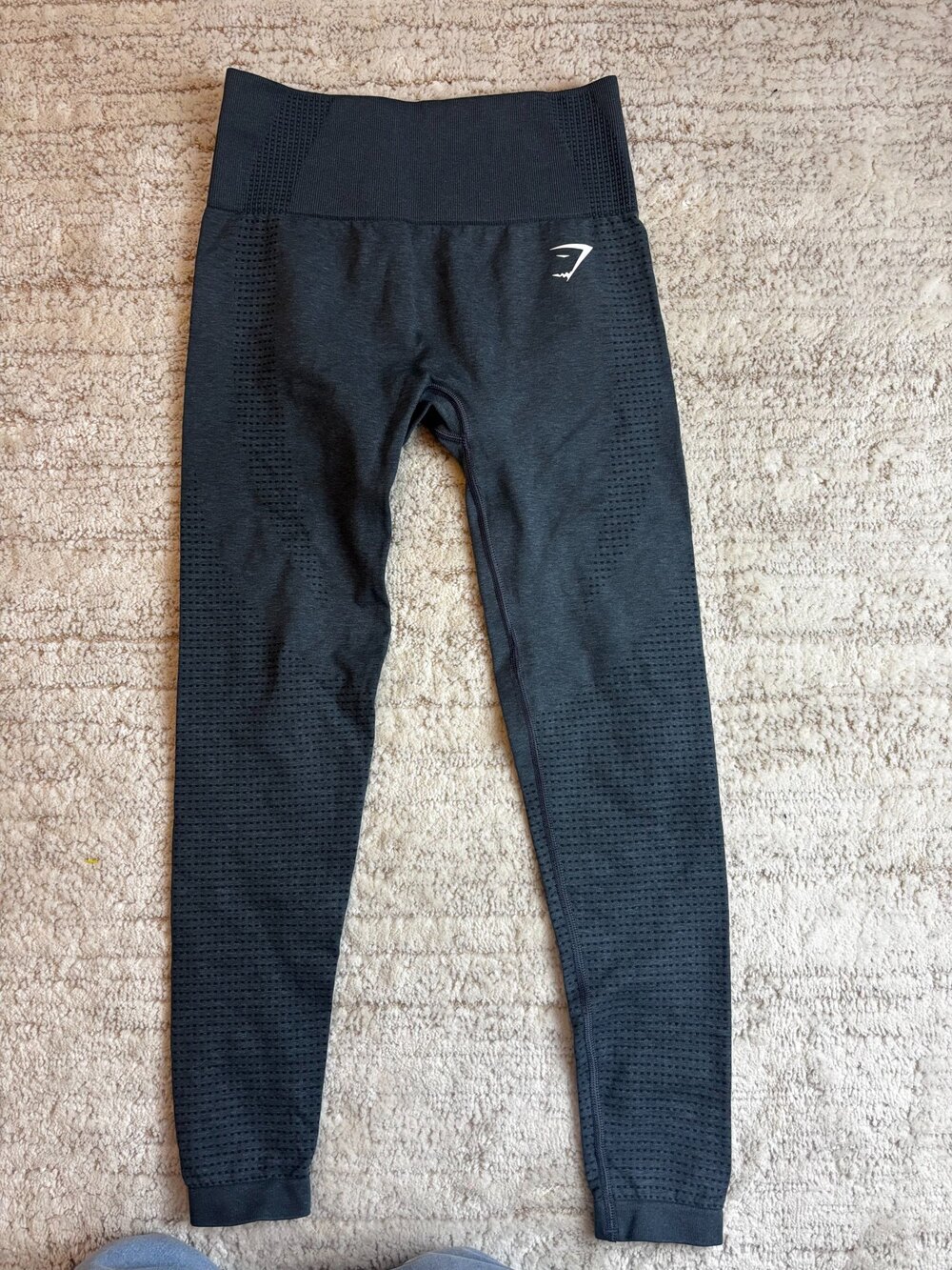 Gymshark Seamless Leggings High Waist Black Gray Size S